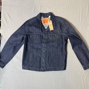 Levi Strauss & Co Mens Trucker Denim Jacket Blue Standard Fit Size M